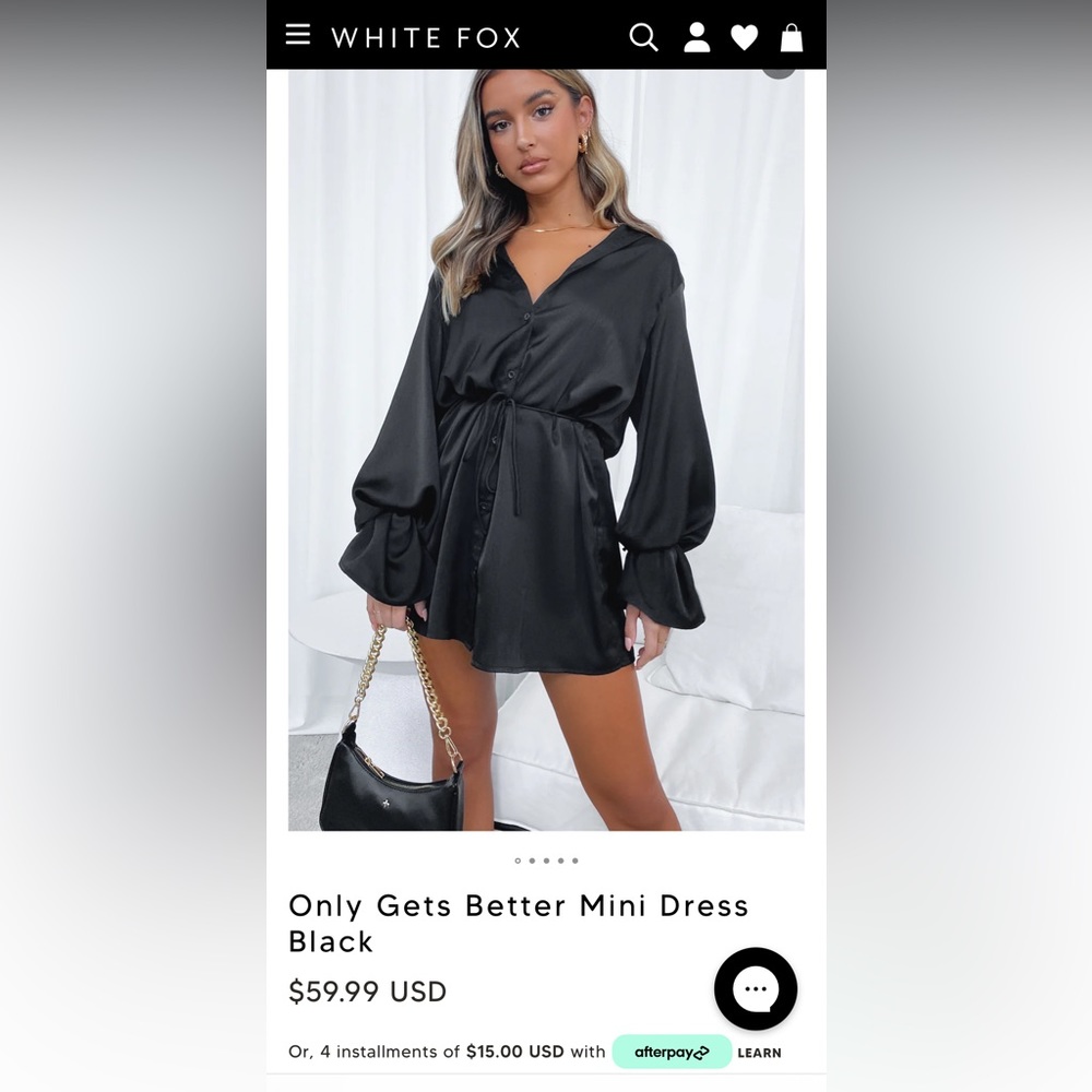 Button Mini Dress - Picture 2 of 2